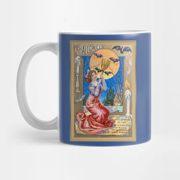 Vintage Look Halloween Witching Hour Girl by numpdog